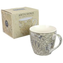 William Morris Artichoke Larger Capacity China Breakfast Mug 400ml (15 FL Oz)