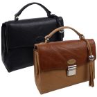 Ladies Small Leather Flap Over Grab Bag By ECLORE Paris