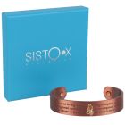 SISTO-X Magnetic Therapy Copper Bracelet Cuff Bangle Lord’s Prayer