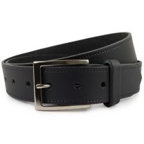 New Quality MENS Black REAL LEATHER BELT 1.35" Wide by Oakridge Sizes up to 49" 